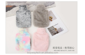 Bouteille d'eau chaude en caoutchouc à vente chaude avec housse moelleuse, luxe doux, 2L, <span class=keywords><strong>grande</strong></span> bouteille d'eau chaude pour le <span class=keywords><strong>lit</strong></span>, nuits douillettes, soulagement <span class=keywords><strong>de</strong></span> la douleur - Product Image 6