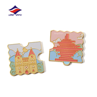 Aimants de réfrigérateur en métal personnalisés Longzhiyu, 20 ans d'expérience, étanches, motifs gravés de dessins animés, cadeaux thé au lait et café
