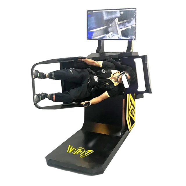 9D VR Simulator 360 Rotation Roller Coaster Game Turning Chair Virtual Reality Equipment for Shopping Mall