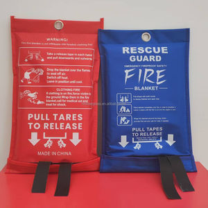 Cobertor de Emergência Contra Incêndio Honghan FB-1010 Amostra Grátis Fibra de Vidro Resistente ao Fogo 1M X 1M Branco Uso Doméstico Conforme EN 1869 - Product Image 3