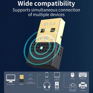 Adaptador <span class=keywords><strong>USB</strong></span> BT5.4, Transmisor Receptor, <span class=keywords><strong>Dongle</strong></span> BT, Adaptador de Audio para PC - Product Image 6