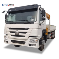 Camion-grue HOWO 6X4 371HP 16T à flèche hydraulique LHD, directement d'usine, pour levage de charges de construction au Cameroun