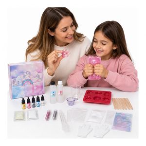 Materiales para Producción de Squishies a Granel, Gel AB Fácil de Mezclar, Molde de Formas de Animales, Cinco Colores, Polvo Flocado, Agitadores, Caja de Regalo - Product Image 6