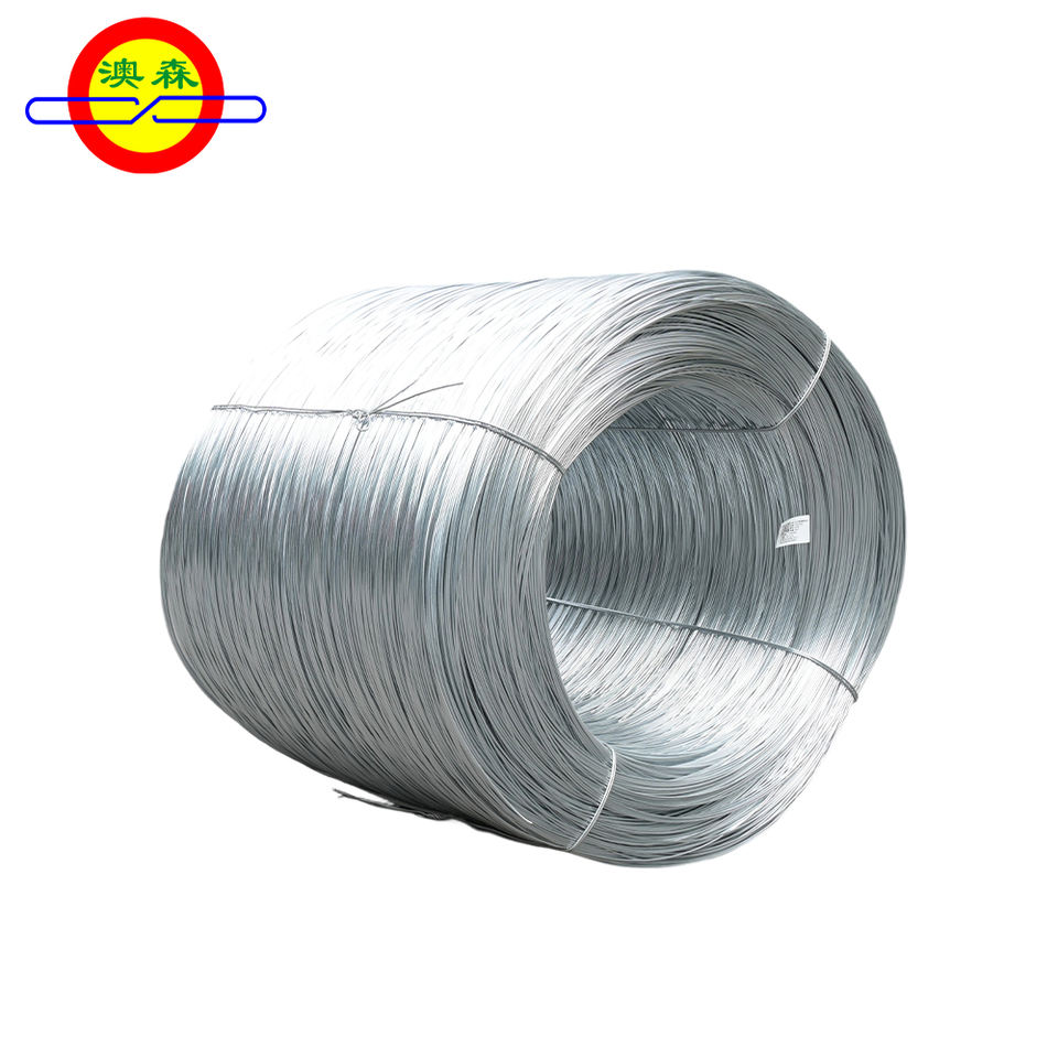 Aosen Hot Dipped Galvanized Q195 Steel Wire (0.3-5.8mm, Z275) for Power ...