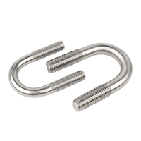M16 M20 M24 Super Duplex Acier Inoxydable SS 2205 2507 904L 1.4410 1.4462 U Forme Type Boulon Et Écrou Rondelle DIN 3570 Assortiment