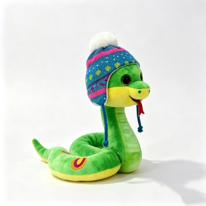 Peluche de serpiente navideño personalizado, peluche de serpiente para las fiestas de invierno, lindo peluche de serpiente de compañía, peluche de serpiente para decoración de cuarto de niños - Product Image 3
