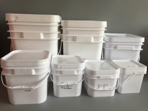 Bán Chạy Xô Nhựa PP Hình Chữ Nhật Hình Vuông 3L 5L 10L 20L 25L Thùng Có Nắp Và Tay Cầm - Product Image 4