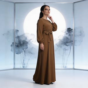 Luxury High Quality Sequined Polyester Elegant Abaya for Muslim Women Custom <b>Party</b> Dress Wholesale - Product Image 2