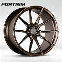 Jantes forgées FORTRIM en alliage d'aluminium monobloc 5x114.3 5x130 5x120 20 22 24 26 pouces pour voitures particulières BMW E92 Audi Mercedes