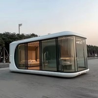 Cabine Capsule Spatiale Modulaire Préfabriquée Moderne de Luxe Écologique à Double Isolation Phonique pour Chambre, Entrepôt et Utilisation Extérieure