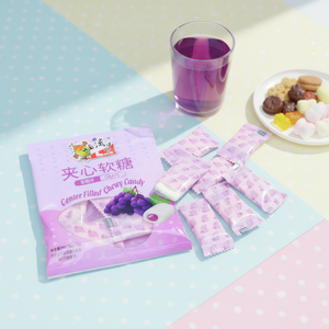 Caramelos Masticables Rellenos de Fruta de Colores, Envueltos Individualmente, Estilo Tradicional Chino, 12 Meses - Product Image 1