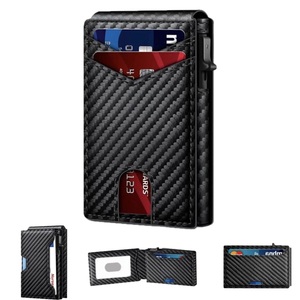 Cartera Magnética Bifold con Bloqueo RFID para Hombre, Tarjetero Delgado de Cuero Premium con Espacio para Identificación y Tarjetas de Crédito, Minimalista - Product Image 3