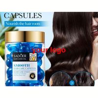 Gloss à lèvres longue tenue, sérum capillaire naturel Sadoer à l'argan et à l'olive en capsules, soin sans rinçage pour des cheveux volumineux et réparés.