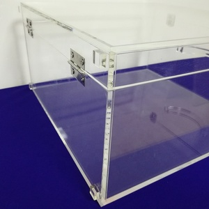 Tùy chỉnh rõ ràng Acrylic lucite Vali/cặp với xử lý rõ ràng trường hợp ngắn gọn quà Tặng cặp - Product Image 6