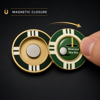 Marqueur de golf personnalisé PRIMUS GOLF en émail dur avec aimant intégré, accessoire anti-décoloration pour souvenir de golfeur