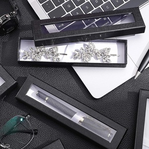 Custom Wholesale Luxury <b>Pen</b> Watch Necklace <b>Box</b> Craft Gift Packaging <b>Box</b> With Clear Window - Product Image 5
