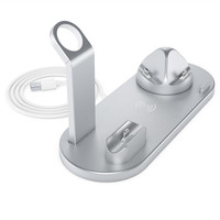 Chargeur sans fil magnétique pliable 3 en 1, support de charge rapide avec lumière LED 15W pour iPhone, Samsung, montre mobile, écouteurs