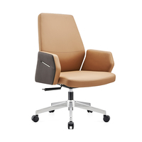 Chaise de bureau de direction de luxe KMJ à dossier haut, réglable, confortable, en cuir PU, ergonomique, avec roulettes