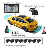 Système de stationnement à détection intelligente pour voiture, capteur compatible avec toutes les caméras arrière et les écrans Android, 30 pouces