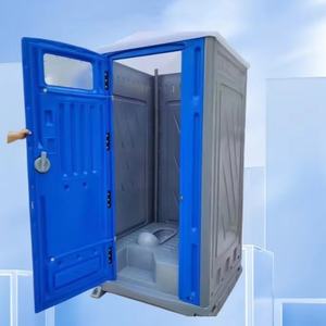 مرحاض متنقل حديث مسبق الصنع من البلاستيك HDPE مع غرفة استحمام للاستخدام في المناطق السياحية الخارجية والشقق - Product Image 6
