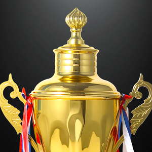 Trofeo in Metallo Dorato JZ 2026 di Alta Qualità, Medaglia Personalizzata per Scuole, Coppa Premio in Metallo per Campioni di Calcio - Product Image 3