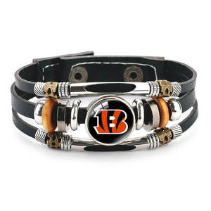 Bracelet en Cuir Pierre Temporelle « Hot Selling » Logo des 32 Équipes de Football Américain NFL, Design Personnalisé - Product Image 6