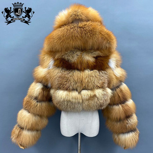 Manteau en fourrure de <span class=keywords><strong>renard</strong></span> véritable pour femme, veste en fourrure de <span class=keywords><strong>renard</strong></span>, mode féminine, court, fourrure de <span class=keywords><strong>renard</strong></span> véritable, vente en gros, Janefur, hiver - Product Image 6