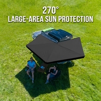 Qualité commerciale 270 °   Auvent latéral de voiture sans pieds, robuste, imperméable, pour pick-up et SUV, avec certification CE RoHS