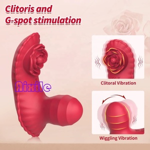 Vibrateur rose portable à télécommande pour stimulation du point G, clitoridienne et anale, jouet sexuel pour femmes et couples avec 10 modes de vibration - Product Image 4