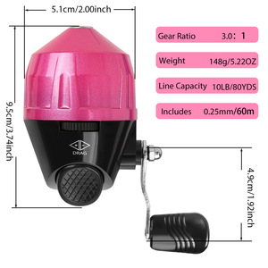 Mulinello da pesca racchiuso di alta qualità rosa per i bambini a prendere rapidamente <span class=keywords><strong>il</strong></span> mulinello da pesca - Product Image 4