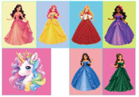 Kit de Disfraces de Princesa para Niñas, Juego de Moda DIY