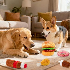 Juguete de Peluche para Perros, Diseño de Pollo Frito, Suave y Chirriante, Venta al Por Mayor - Product Image 4