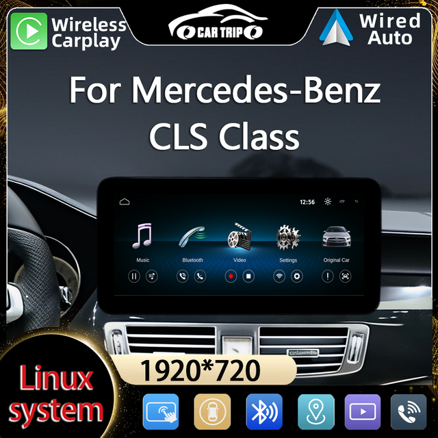 10.25/12.3inch Linux System Carplay DVD Wireless Android Auto for Mercedes-Benz CLS Class W218 X218 Vehicles