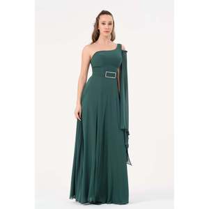 DANS Women's <b>Emerald</b> Green Solid Color Casual Tunic <b>Dress</b> with Regular Fit, Comfortable Fabric, and Modern Style for Everyday - Product Image 1