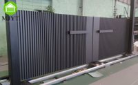 Portail battant électrique en aluminium à sécurité totale pour allée de villa avec finition thermolaquée couleurs personnalisées hauteur 3 mètres