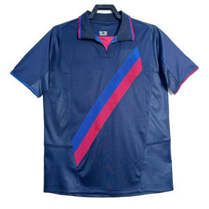 Uniforme de Fútbol de Verano, Manga Corta, Retro, Camiseta de Fútbol Estampada del Barcelona Visitante 2002/03, Secado Rápido - Product Image 1