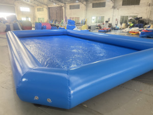 <span class=keywords><strong>Inflatable</strong></span> PVC hình chữ nhật trên mặt đất hồ bơi Kid chơi hồ bơi mới - Product Image 2