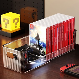 Switch Game Cartridge Storage Box With Dividers Extendable Portable Desktop Controller Organizer - Product Image 1