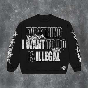 Personalizada de alta calidad de gran tamaño Hip Hop 100% algodón camiseta de manga larga para los hombres - Product Image 2