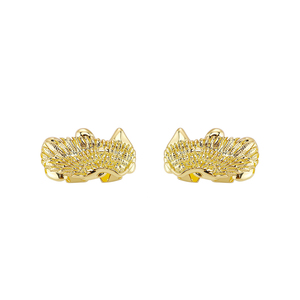 Bijoux Hip Hop Plaqué <span class=keywords><strong>Or</strong></span> Ailes d'Ange 3D Double Grillz Accessoires Rap pour Hommes Femmes Vente <span class=keywords><strong>en</strong></span> Gros - Product Image 3
