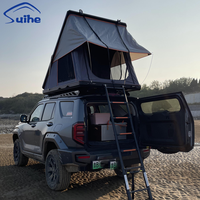Carpa de Techo para Auto 4x4, Carcasa Rígida de Aluminio, Tela Oxford de Doble Capa, Impermeable para las Cuatro Estaciones, para 2-3 Personas, Instalación Rápida para SUV