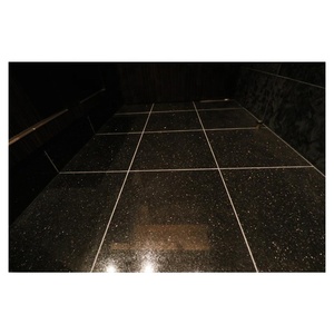 BOTON STONE <span class=keywords><strong>Piastrelle</strong></span> <span class=keywords><strong>in</strong></span> Granito Nero Galaxy Indiano Lucidato, Pietra Naturale Economica all'Ingrosso, 24x24, per Piani di Lavoro - Product Image 5