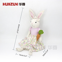 Décorations de Pâques pour enfants en coton de haute qualité, ornements de festival, lapins en peluche à longues oreilles pour la maison - Prix d'usine