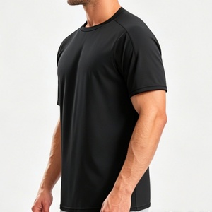 เสื้อยืดคอกลมแขนสั้นผู้ชาย ผ้าพรีเมียม นุ่ม ระบายอากาศ แห้งเร็ว เหมาะสำหรับออกกำลังกาย ทำงาน ไซส์ใหญ่ ผ้าไหมน้ำแข็ง - Product Image 3
