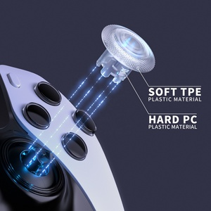 Clear 4 Heights 3 Surfaces Grips ThumbsGear Interchangeable Thumbsticks Analog Thumb Sticks Caps for PS5 <b>Edge</b> Controller - Product Image 5