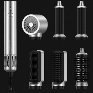 Lisseur de cheveux multifonction détachable à ions négatifs, brosse à air chaud, sèche-cheveux ionique - Product Image 2