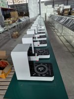 Machine à nouilles ramen de comptoir VOKA 2100W eau chaude + 1200W induction, panneau tactile en alliage d'aluminium, menus A/B/C, protection anti-surchauffe automatique