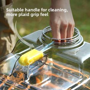 Seau de camping extérieur avec <span class=keywords><strong>robinet</strong></span>, qualité alimentaire, design carré portable, différentes tailles - Product Image 4