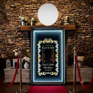 Wholesale Wedding LED Infinity Mirror <b>Sign</b> Custom Name Frame Event Rental Party Decor Abyss Tunnel Photo Booth Background - Product Image 4
