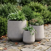 Pot de fleurs en béton GRC léger et moderne pour la maison et le jardin, pot décoratif pour hôtel ou centre commercial, poterie artistique